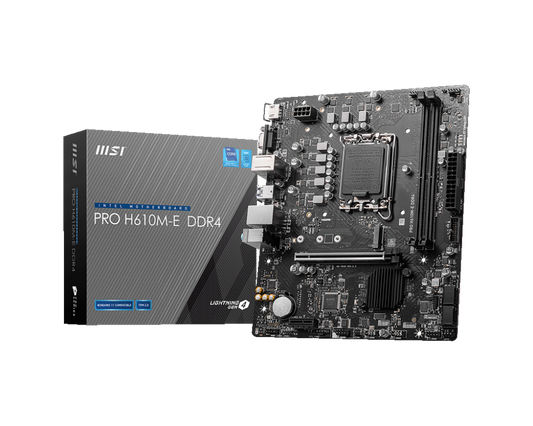 MSI H610M-E PRO DDR4 LGA 1700 MOTHERBOARD 911-7D48-041
