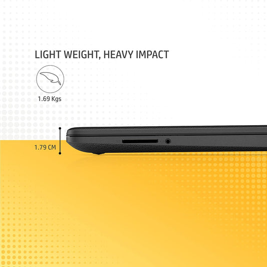 HP 15-Dw4002nia Laptop I5 12th, 15.6″ FHD Display (1920 X 1080), Intel Core I5-1235U 4.4 GHz, 8GB RAM, 512 SSD, NVIDIA GeForce MX550 2GB GDDR6, English K/B , DOS | 6N237EA Jet Black