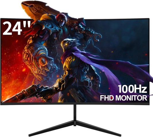 DAHUA B-Series 24” FHD Monitor , 100 Hz Micro Bezel Design VA Panel With 5MS Response , 1920 X 1080p Resolution , VESA , 178° Extra-Wide Viewing , Built-In Speakers , Anti-Blue Light Eye Protection
