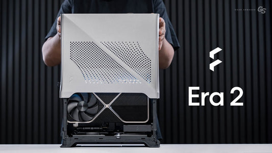 Fractal Era 2 Silver Mini-ITX PC Case With Anodized Aluminum Body, Walnut Top Panel, PCIe 4.0 Riser, 280 Mm AIO Support, Dual Aspect PWM Fans, 4×2.5-Inch Drive Mounts, 3-Slot GPU Compatibility ~ FD-C-ERA2N-01