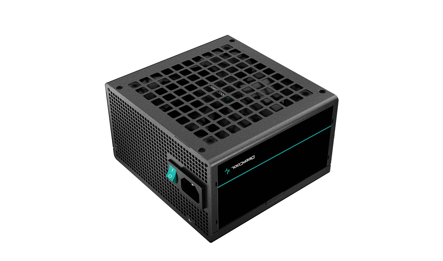 Deepcool PF500 PSU 500 Watts Power Supply Unit, 120mm Fan Size, Active PFC + Double Tube Forward, Hypro Bearing, 80 Plus Standard, 100-500ms Good Signal | R-PF500D-HA0B
