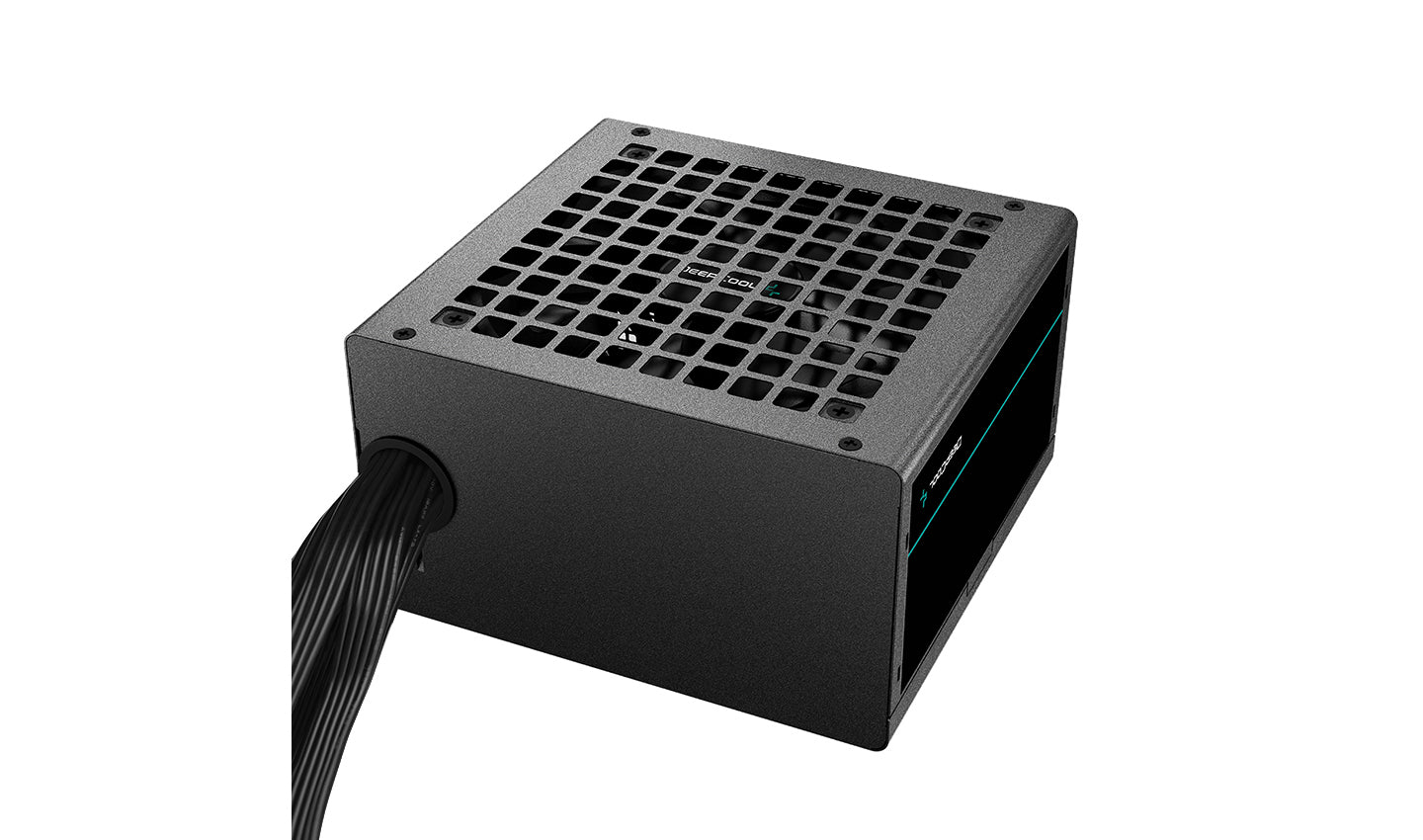 Deepcool PF500 PSU 500 Watts Power Supply Unit, 120mm Fan Size, Active PFC + Double Tube Forward, Hypro Bearing, 80 Plus Standard, 100-500ms Good Signal | R-PF500D-HA0B