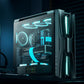DeepCool GENOME III Full-Tower PC Case With Integrated 420mm AIO Liquid Cooling, 5.5-Inch LCD Screen, E-ATX Support, Anti-Leak Reservoir & Premium RGB Design