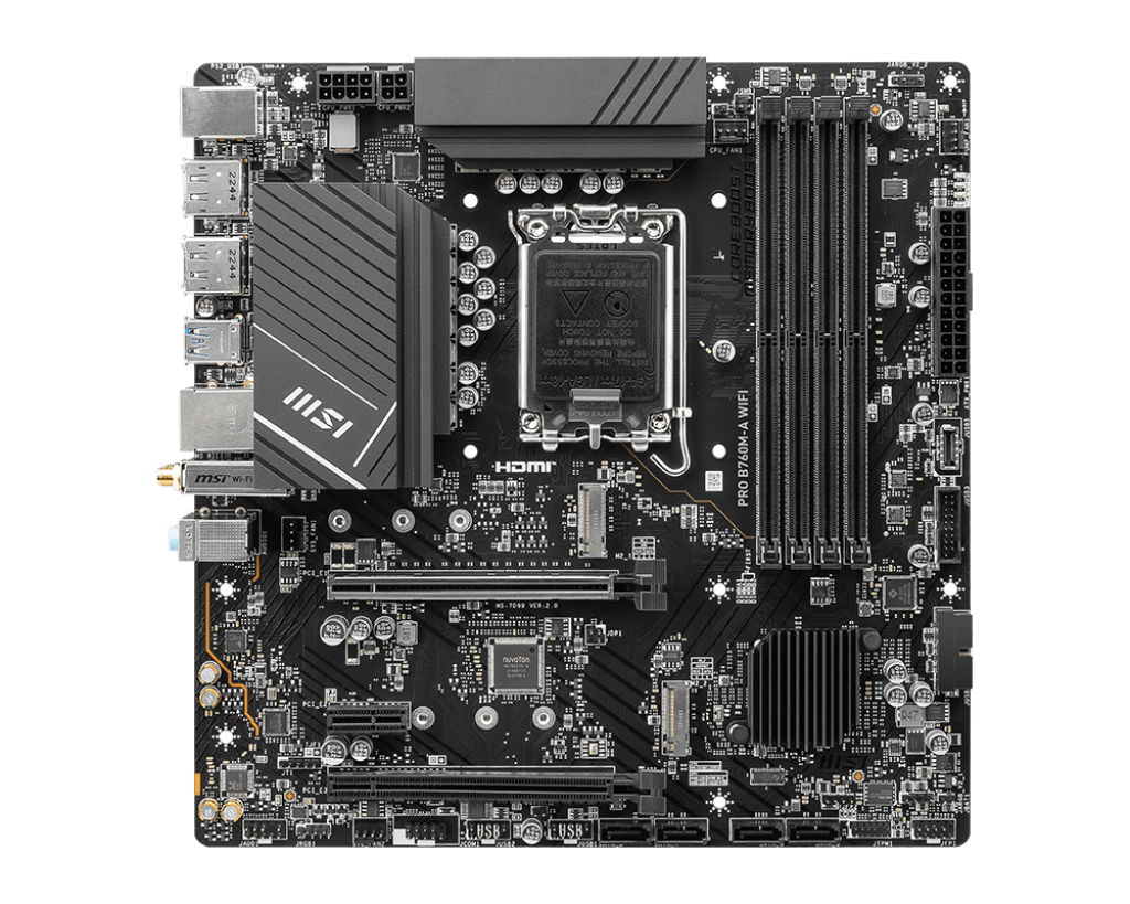 MSI PRO B760M-A WIFI DDR5 MOTHERBOARD (911-7D99-012)