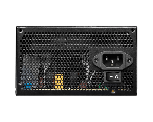 MSI MAG A500DN POWER SUPPLY 500W 80 PLUS, 120mm Fan , Industrial Level Protection With OCP, OVP, OPP, SCP , Active PFC Design , Flat Cable Equipment – BLACK