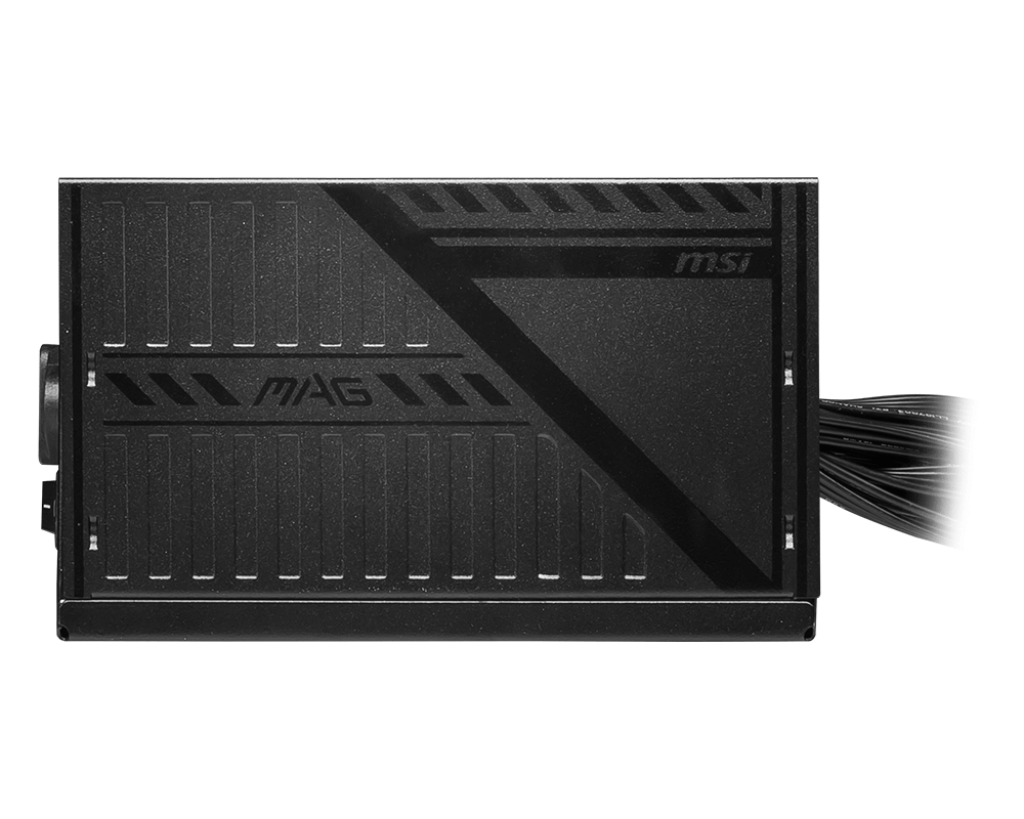MSI MAG A600DN Power Supply 600W , 80 PLUS Non-Modular , 120mm Hydro Bearing Fan , Flat Cable Equipment , Active PFC Design , OCP OVP OPP SCP Protection – BLACK