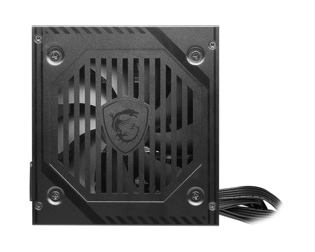 MSI MAG A600DN Power Supply 600W , 80 PLUS Non-Modular , 120mm Hydro Bearing Fan , Flat Cable Equipment , Active PFC Design , OCP OVP OPP SCP Protection – BLACK
