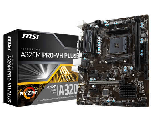 MSI A320M PRO-VH PLUS AMD DDR4 MOTHERBOARD