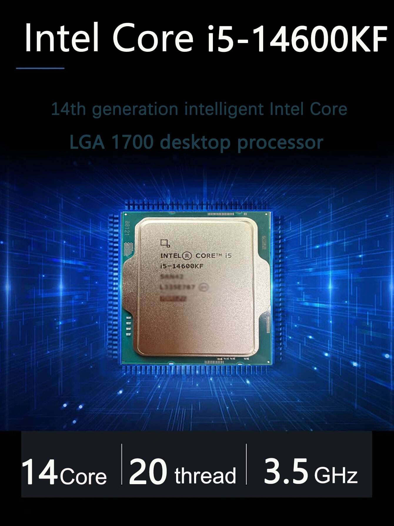Intel® Core™ I5-14600KF 14 Cores – Unlocked “TRAY”