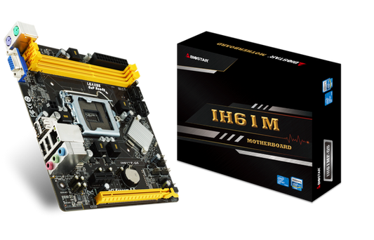 Biostar IH61MF-Q5 Motherboard (H61, S1155, MATX, DDR3, Intel)