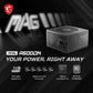 MSI MAG A500DN POWER SUPPLY 500W 80 PLUS, 120mm Fan , Industrial Level Protection With OCP, OVP, OPP, SCP , Active PFC Design , Flat Cable Equipment – BLACK