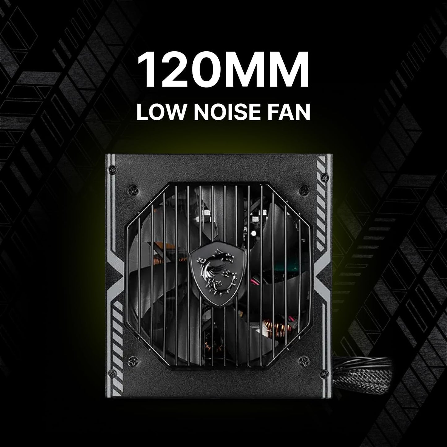 MSI MAG A750BN PCIE 5 Gaming Power Supply – PCIE 5.0 Ready – 80 Plus Bronze Certified 750w – 120mm Fan – Active PFC DC To DC Power Design  – ATX PSU – BLACK