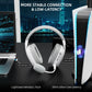Attack Shark L80 PRO Wireless Gaming Headset – Tri-Mode 2.4GHz/Bluetooth/Wired, Dual Built-in & Detachable Microphone, 40mm Hi-Fi Drivers, Ergonomic Lightweight Design, Long Battery Life