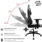 FURGLE CARRY SERIES RACING STYLE BLACK AND WHITE GAMING CHAIR