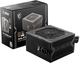 MSI MAG A750BN PCIE 5 Gaming Power Supply – PCIE 5.0 Ready – 80 Plus Bronze Certified 750w – 120mm Fan – Active PFC DC To DC Power Design  – ATX PSU – BLACK