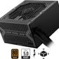 MSI MAG A750BN PCIE 5 Gaming Power Supply – PCIE 5.0 Ready – 80 Plus Bronze Certified 750w – 120mm Fan – Active PFC DC To DC Power Design  – ATX PSU – BLACK