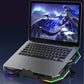 Laptop Cooling Pad, Gaming Laptop Cooling Stand with RGB Light, 6 Quiet Cooling Fans, 6 Height Adjustable and Dual USB Ports for 11 to 15.6 Inch Laptops ,  Extra iPad/Phone Stand