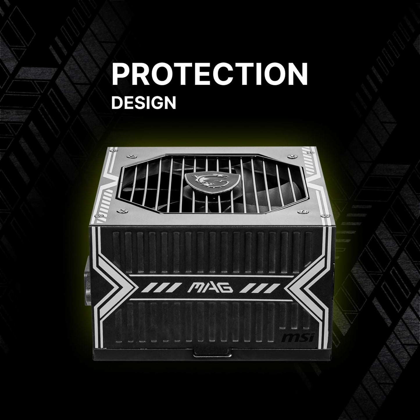 MSI MAG A750BN PCIE 5 Gaming Power Supply – PCIE 5.0 Ready – 80 Plus Bronze Certified 750w – 120mm Fan – Active PFC DC To DC Power Design  – ATX PSU – BLACK