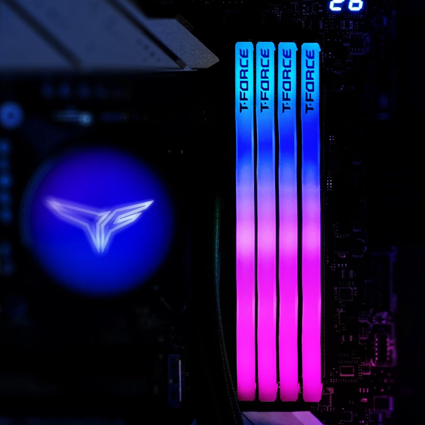 TEAMGROUP T-Force Delta RGB DDR5 Ram Kit 32GB (2x16GB) 5600MHz PC5-44800 CL32 Desktop Memory Module Ram For 600 700 Series Chipset XMP 3.0 Ready Black – FF3D532G5600HC32DC01
