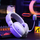 Attack Shark L80 PRO Wireless Gaming Headset – Tri-Mode 2.4GHz/Bluetooth/Wired, Dual Built-in & Detachable Microphone, 40mm Hi-Fi Drivers, Ergonomic Lightweight Design, Long Battery Life