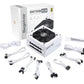 Segotep GM750W 750W Power Supply, 80 Plus Gold Full Modular PCIe 5.0 & ATX 3.0 Gaming PSU For NVIDIA RTX 20/30/40 Series & AMD GPU, 120mm Silent FDB Fan – WHITE