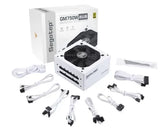 Segotep GM750W 750W Power Supply, 80 Plus Gold Full Modular PCIe 5.0 & ATX 3.0 Gaming PSU For NVIDIA RTX 20/30/40 Series & AMD GPU, 120mm Silent FDB Fan – WHITE