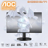 AOC  23.8-Inch Full HD IPS Monitor With 120Hz Refresh Rate, 1ms MPRT, Adaptive-Sync, HDMI 1.4, Low Blue Mode, And 3-Sided Frameless Design | 24B30H2/71