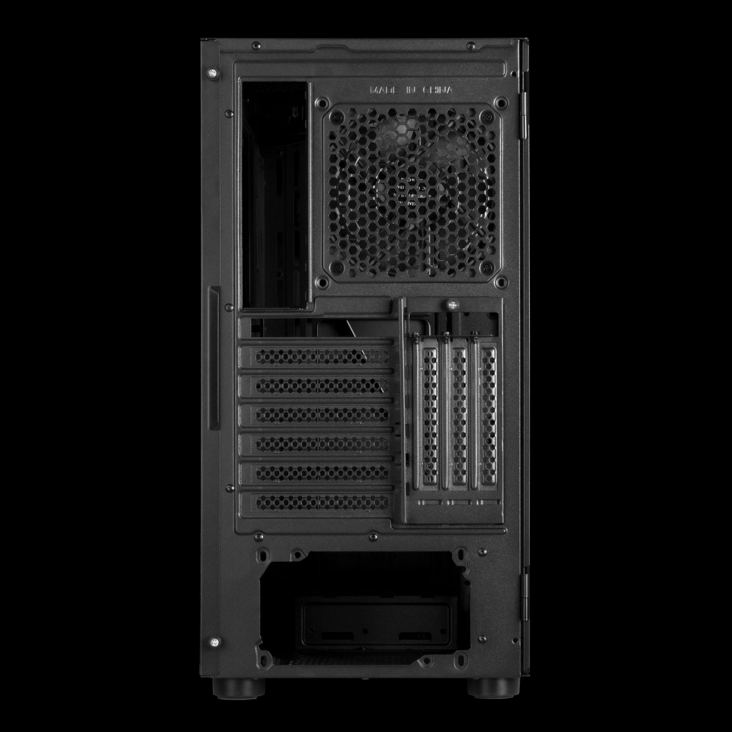 GAMDIAS ARGUS E4 ELITE GAMING ARGB PC CASE , Sync With 5V ARGB Motherboard , Tempered Glass , Up To ATX Motherboards , 1 Built-In 120mm Rear Fan – BLACK