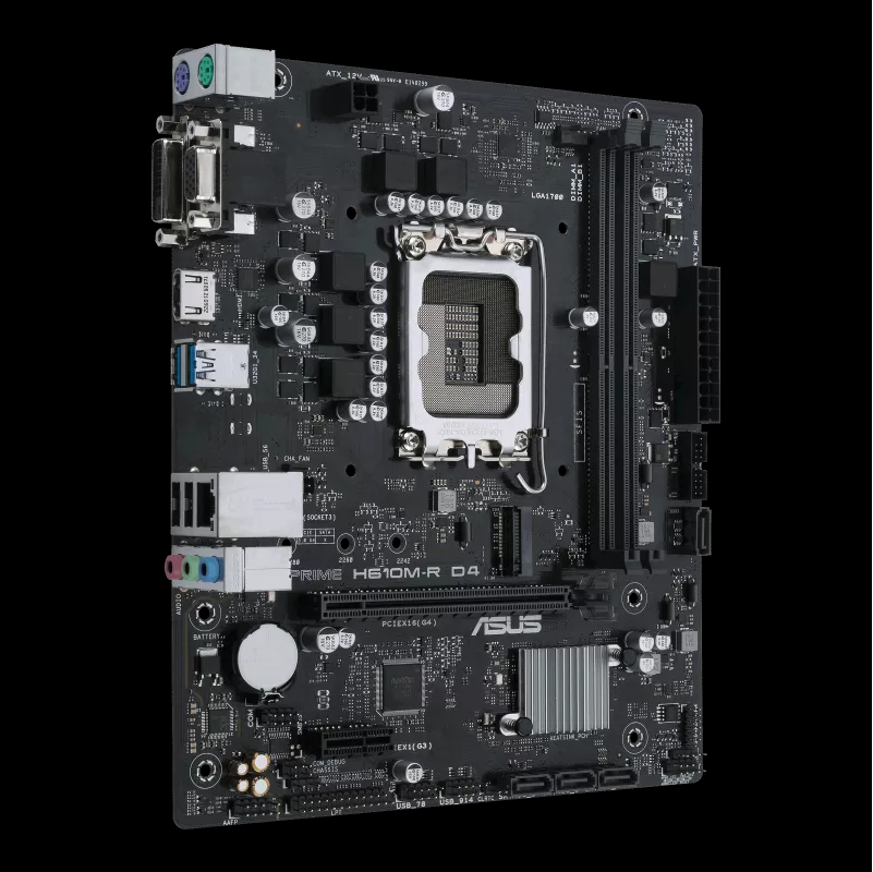 ASUS PRIME H610M-R D4-SI DDR4 MOTHERBOARD ,Intel® H610 (LGA 1700) Mic-ATX