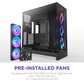 NZXT H9 Flow RGB Large Dual-Chamber Mid-Tower ATX Airflow BLACK Case With Mesh Panels, 10-Fan Support, 420mm Radiator Space, 435mm GPU Clearance, And Back-Connect Ready