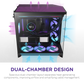 NZXT H9 Flow RGB Large Dual-Chamber Mid-Tower ATX Airflow BLACK Case With Mesh Panels, 10-Fan Support, 420mm Radiator Space, 435mm GPU Clearance, And Back-Connect Ready