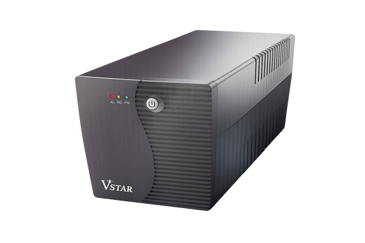 VSTAR UA80 800VA UPS | Compact Power Backup | 230V Output | Battery Included | For PCs, Routers, POS & More | Universal Outlet Design | Available in Black | Model UPS-U80
