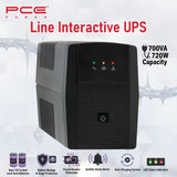 PCE V8 1700VA 720W Line Interactive UPS : Battery Backup & Surge Protection,  Dual 12V Sealed Lead-Acid Batteries,  LED Indicators, Auto Restart , Surge Protection