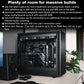 Fractal Design Define 7 XL Black Solid Full Tower Case With Dual-Layout Interior, E-ATX Compatibility, 18-Drive Storage Support, Massive Cooling Flexibility, Sound-Damped Panels , For Ai Gaming ,  Double Processor , Double Optical Drive,  Server Build