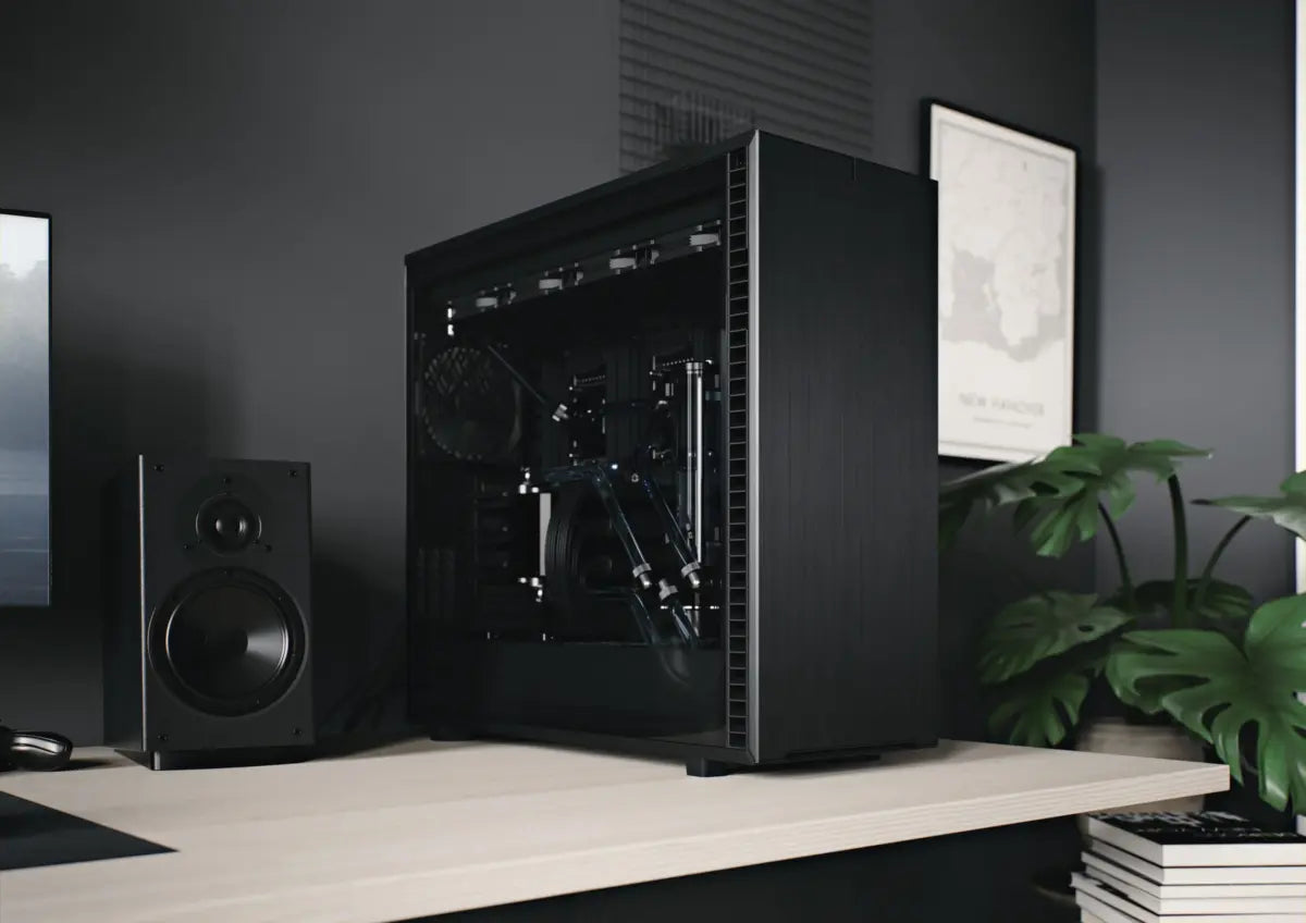 Fractal Design Define 7 XL Black Solid Full Tower Case With Dual-Layout Interior, E-ATX Compatibility, 18-Drive Storage Support, Massive Cooling Flexibility, Sound-Damped Panels , For Ai Gaming ,  Double Processor , Double Optical Drive,  Server Build
