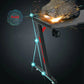 Z8 RGB Gaming Desk  With Z-Shaped Steel Frame, 120CM Carbon Fiber Surface, 4+3 LED Colors, Headset Hook, Cup Holder, ABS Armor, Anti-Pressure Feet – Black & Red