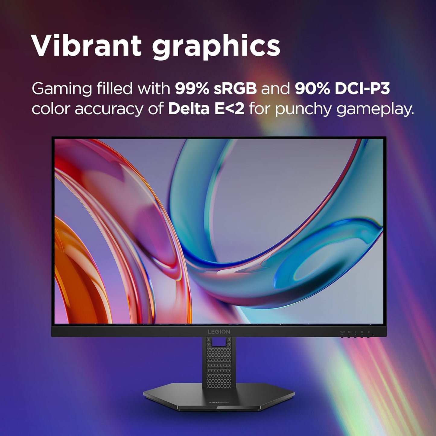 Lenovo Legion 27Q-10 27-inch IPS QHD 240Hz Gaming Monitor , 0.5ms MPRT, FreeSync Premium, G-SYNC Compatible, 99% sRGB , HDR10 Compliance , Tilt – Swivel – Height Adjustable | 68C6GAC4EU