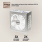 Segotep GM750W 750W Power Supply, 80 Plus Gold Full Modular PCIe 5.0 & ATX 3.0 Gaming PSU For NVIDIA RTX 20/30/40 Series & AMD GPU, 120mm Silent FDB Fan – WHITE