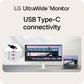 LG 34 Inch UltraWide FHD IPS Gaming Monitor With 21:9 Display, 2560×1080 Resolution, 100Hz Refresh Rate, 1ms MBR, DisplayHDR 400, USB Type-C Connectivity, Adjustable Stand | WHITE ~ 34U530A-W