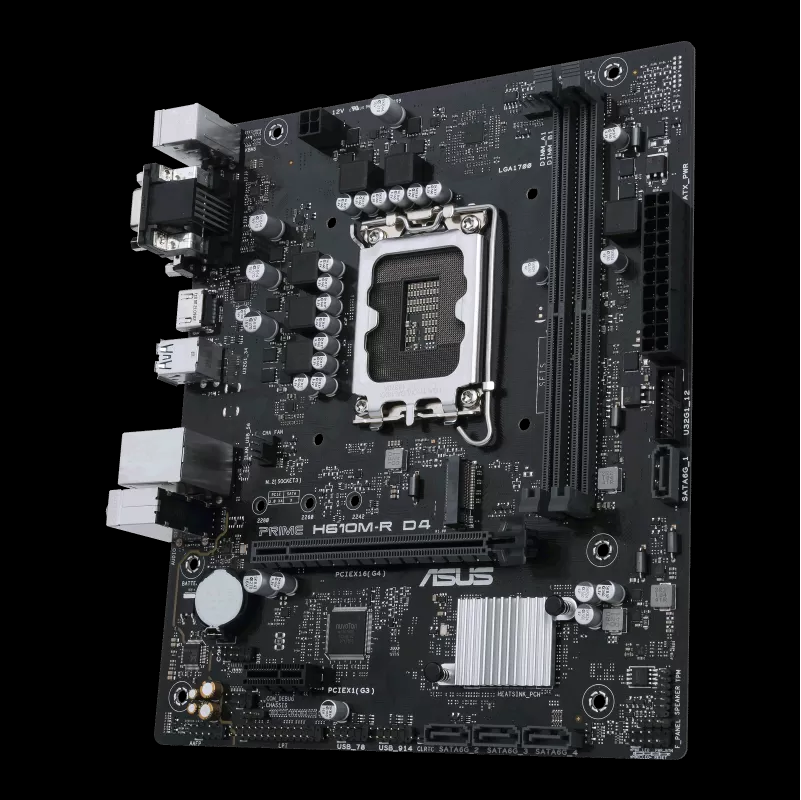ASUS PRIME H610M-R D4-SI DDR4 MOTHERBOARD ,Intel® H610 (LGA 1700) Mic-ATX