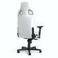 EPIC WHITE EDITION; High-Tech Vinyl ; NOBLECHAIRS GAMING CHAIR ; FULLY ADJUSTABLE PARTS “AWARD WINNING”