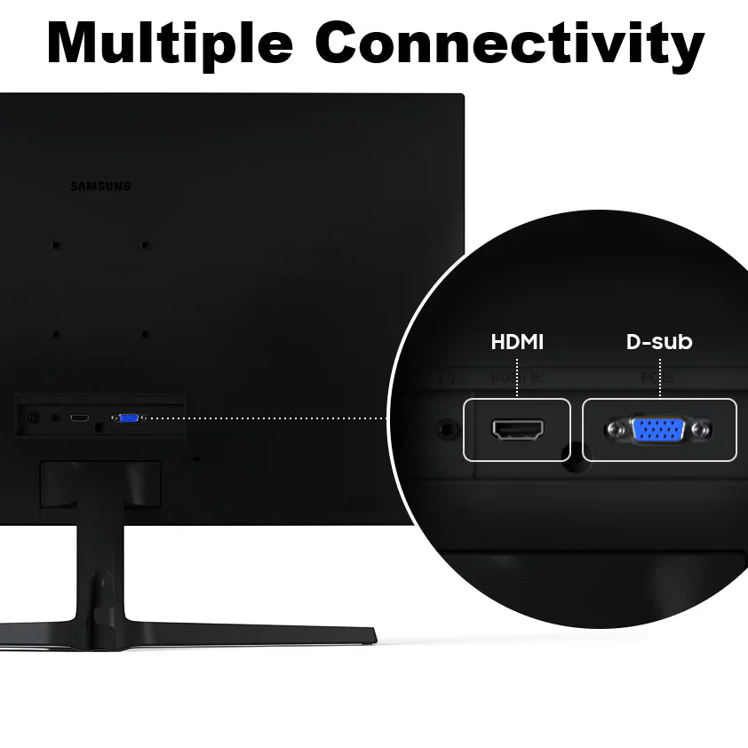 Samsung 32″ Essential S3 Curved Full HD Monitor With 1500R VA Panel, 100Hz Refresh Rate 4ms (GTG), Game Mode, Eye Saver, HDMI, D-Sub, Tilt Stand, TÜV Certified Comfort