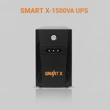 SMART X-1500VA UPS | Dual 12V 7Ah Batteries | LED Display | 3-Step AVR | Overload & Voltage Protection | 700W Power Backup | Reliable, Fast Switching & Auto Recharge
