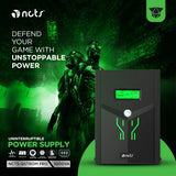 NCTS QSTROM PRO 3000VA/1800W Line Interactive UPS with AVR, Simulated Sinewave Output, Fast Recharge, Full Protection, LCD Display, 12V 9A x4 Batteries , Off-Mode Charging & Generator Compatibility for Personal Computers