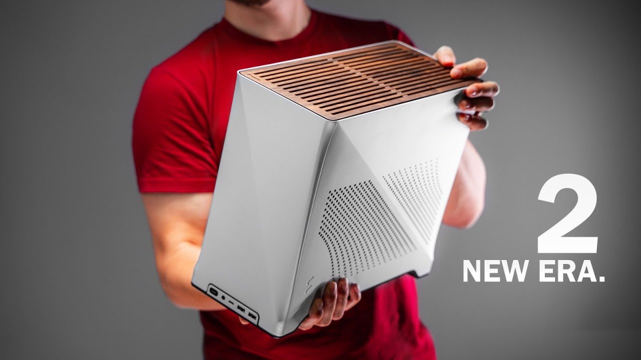 Fractal Era 2 Silver Mini-ITX PC Case With Anodized Aluminum Body, Walnut Top Panel, PCIe 4.0 Riser, 280 Mm AIO Support, Dual Aspect PWM Fans, 4×2.5-Inch Drive Mounts, 3-Slot GPU Compatibility ~ FD-C-ERA2N-01