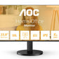 AOC  23.8-Inch Full HD IPS Monitor With 120Hz Refresh Rate, 1ms MPRT, Adaptive-Sync, HDMI 1.4, Low Blue Mode, And 3-Sided Frameless Design | 24B30H2/71