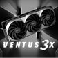 MSI GeForce RTX 4070 Ti SUPER VENTUS 3X OC Graphics Card, 16GB GDDR6X 256-Bit Memory, 2640 MHz Boost Clock, 21Gbps Mmeory Speed, 8448 CUDA, PCI E Gen 4, DPx 3 / HDMI X 1 | 912-V513-627