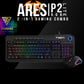 Gamdias Ares P2-Lite (2 in 1 Combo) | Full-Size RGB Membrane Keyboard & Gaming Mouse | Ergonomic Design | with Lighting Effects | Aesthetic Gaming Setup